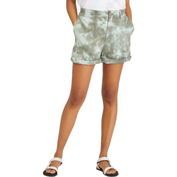 Sanctuary Pants - Sanctuary Womens Helious Green Tie-Dye Pocket Carpenter  Utility Shorts NWT
